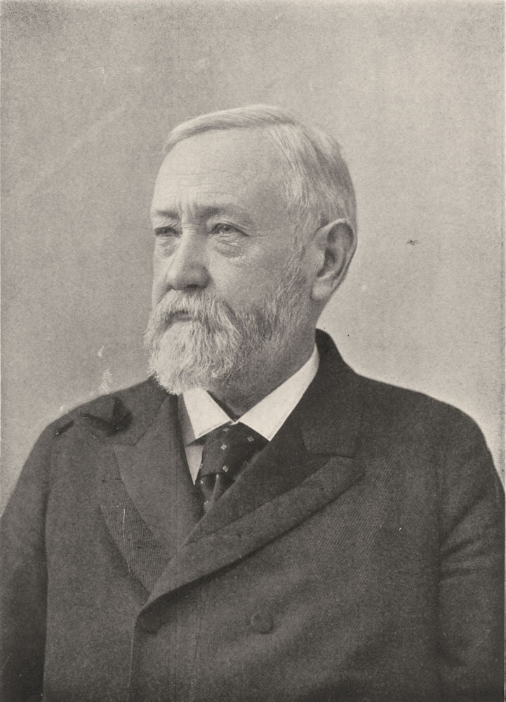 BENJAMIN HARRISON. 23rd President, US 1907 old antique vintage print picture